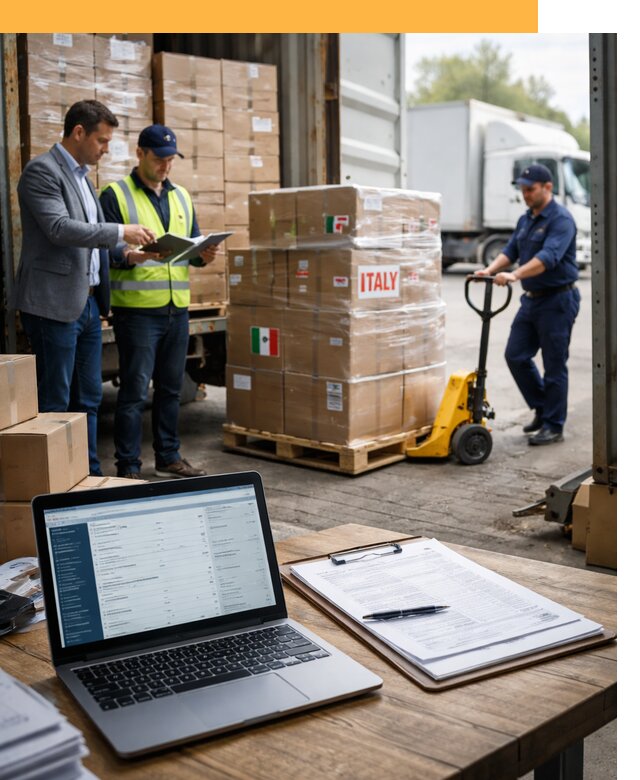 Доставка грузов из Италии: морские и авиаперевозки от 18641