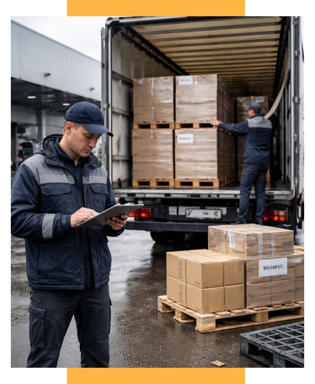 Доставка грузов из Беларуси от 15534 р. логистика СетСервис-Днц