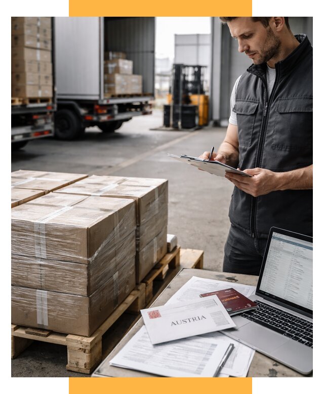 Доставка в Австрию от 67314 р. Логистика и экспорт СетСервис-Днц