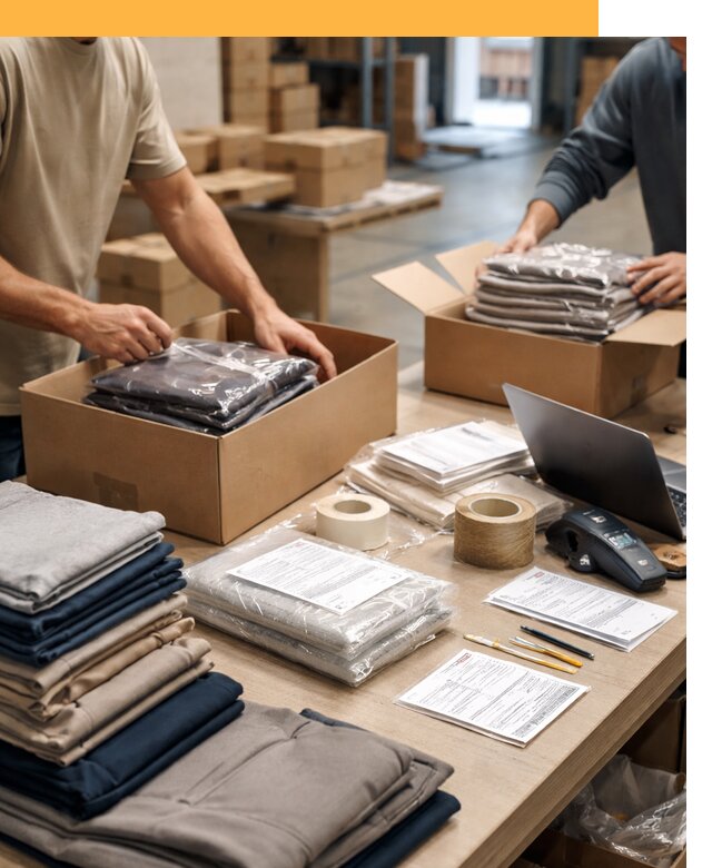 Перевозка одежды по миру от 7767 руб. с таможенным оформлением